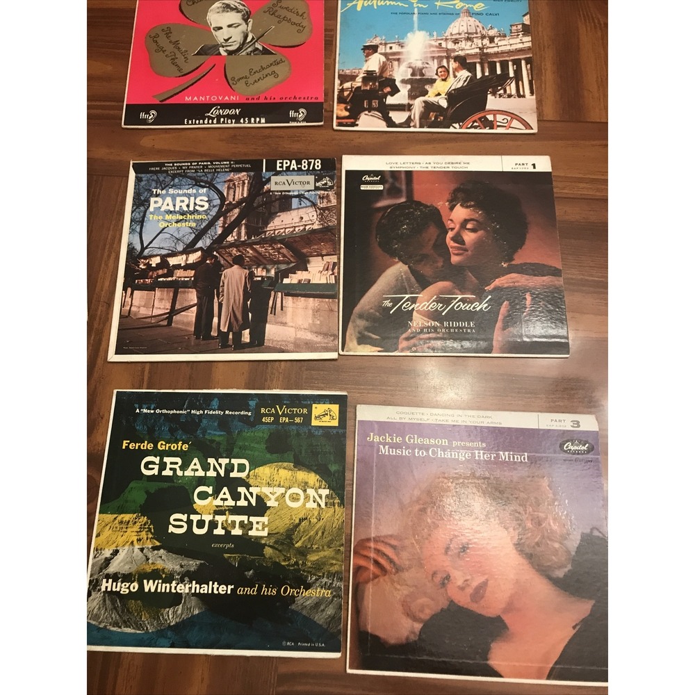 RCA Victor lot 17 Vintage 45 Records Orchestra Music grand canyon suite paris